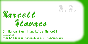 marcell hlavacs business card